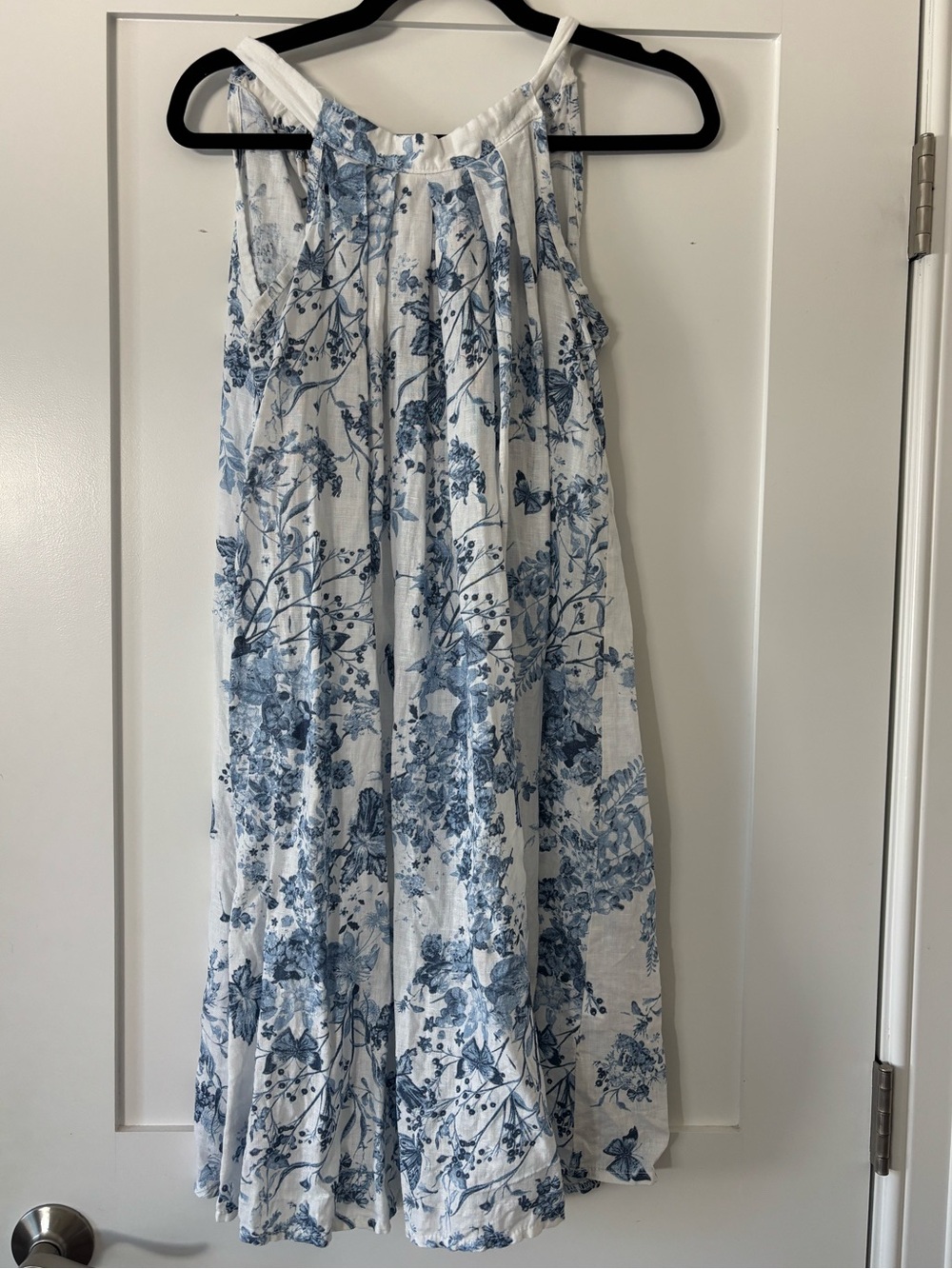 Bellambra Blue White Floral Dress Cottagecore Size Small